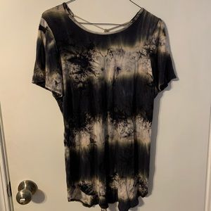 Tie Dye Tunic with Open Back